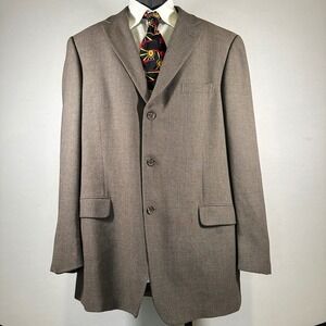 Ermenegildo Zegna Sport‎ Coat Mens 48R/58 IT Brown Wool Soft Hopsack Switzerland